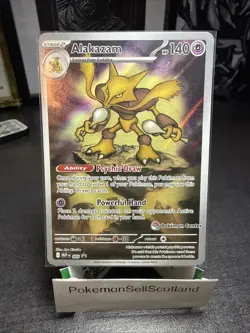 Pokemon TCG Alakazam MEP 009 Pokemon Center Stamped Mega Evolution Promo NM/Mint - Image 1