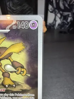 Pokemon TCG Alakazam MEP 009 Pokemon Center Stamped Mega Evolution Promo NM/Mint - Image 3