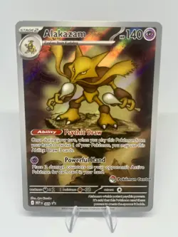 Pokemon TCG Alakazam MEP 009 Pokemon Center Stamped Mega Evolution Promo NM - Image 1
