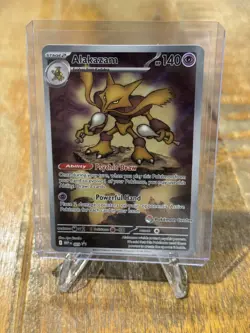Pokemon TCG Alakazam MEP 009 Pokemon Center Stamped Mega Evolution Promo NM/Mint - Image 1
