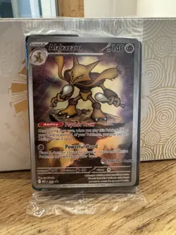 Pokemon TCG - Alakazam 009 Promo Mega Evolution NM Sealed POKEMON CENTER STAMPED - Image 1