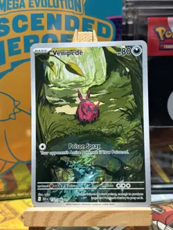 Venipede - 132/086 - Illustration Rare - Black Bolt - Pokemon Card - NM/M - Image 1