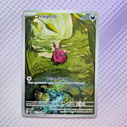 Pokemon TCG S&V Black Bolt: Venipede 132/086 Illustration Rare English Card - NM - Image 1