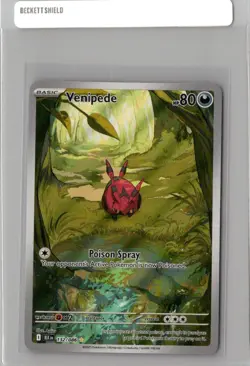 Venipede 132/086 Illustration Rare Pokemon TCG Scarlet & Violet Black Bolt NM/M - Image 1