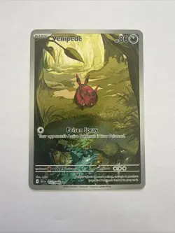 Pokemon TCG Black Bolt Illustration Rare Venipede Card 132/086 English NM - Image 1