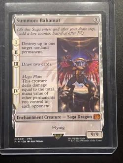 Summon: Bahamut 0001 Magic the Gathering Final Fantasy Regular - Image 1