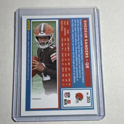 Panini 2025 Donruss Optic Rated Rookie Shedeur Sanders #203 Purple Shock - Image 2