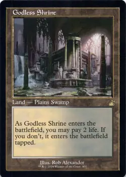 Godless Shrine (Retro Frame) Ravnica Remastered - Magic MTG NM - Image 1