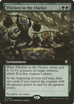MTG Thickest in the Thicket (Extended Art) Normal NM Commander: Bloomburrow Magi - Image 1