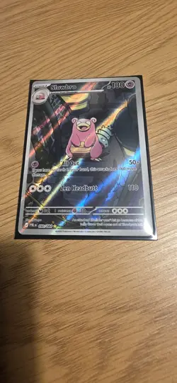 Slowbro 090/084 pitch black illustration rare pokemon card - Image 1