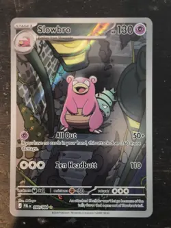 Pokemon TCG Slowbro 090/084 Illustration Rare Mega Evolution Pitch Black - Image 2