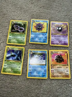 Pokemon FOSSIL 1st Edition Uncommon/Common Complete Set 31/62 LP-NM - Image 2