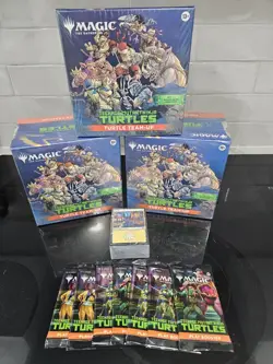 Magic: The Gathering Teenage Mutant Ninja Turtles Team Up Draft Night Lot READ - Image 1