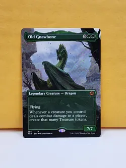 1x BORDERLESS ALT ART Old Gnawbone, NM, AFR, Magic: the Gathering, MtG - Image 1