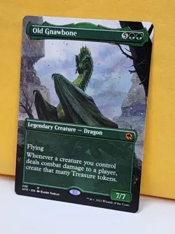 1x BORDERLESS ALT ART Old Gnawbone, NM, AFR, Magic: the Gathering, MtG - Image 2
