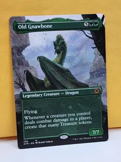 1x BORDERLESS ALT ART Old Gnawbone, NM, AFR, Magic: the Gathering, MtG - Image 3