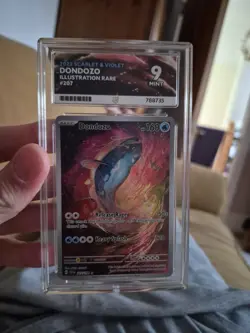 Dondozo Ace Graded 9 Illustration Rare Holo Scarlet And Violet - Image 1