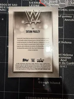 2026 WWE Topps Chrome Tatum Paxley Gold Logofractor #d/50 - Image 2