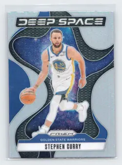 2024-25 Panini Prizm #10 Stephen Curry Deep Space Prizms Silver - Image 1