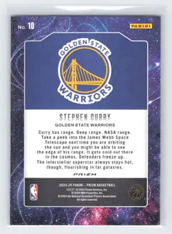 2024-25 Panini Prizm #10 Stephen Curry Deep Space Prizms Silver - Image 2
