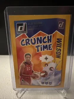 2025 Panini Donruss WNBA Crunch Time A'ja Wilson #12 Press Proof Gold /10 - Image 1