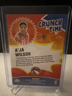 2025 Panini Donruss WNBA Crunch Time A'ja Wilson #12 Press Proof Gold /10 - Image 2