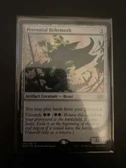 MTG - Perennial Behemoth. The Brothers' War. Rare Artifact Creature - Beast - Image 1