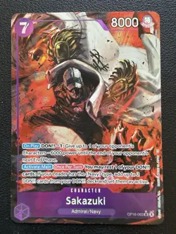Bandai One Piece Card Game Sakazuki Character OP16-065 SR Alt Art - EN - Image 2