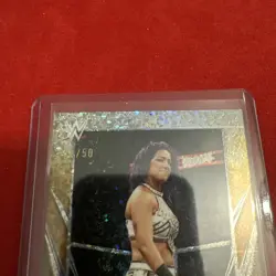 2026 Topps Chrome WWE Bayley Gold Mini Diamond Refractor #'d 38/50 - Image 2