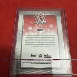 2026 Topps Chrome WWE Bayley Gold Mini Diamond Refractor #'d 38/50 - Image 3