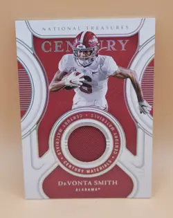 2022 Panini National Treasures DEVONTA SMITH Century Materials #d /25 - Image 1