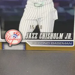 2026 Topps Chrome GOLD Refractor JAZZ Chisholm Jr. #’d 15/50, YANKEES! 🔥🔥🔥 - Image 2