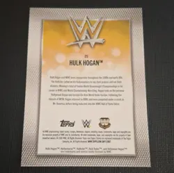 Topps Chrome WWE Hulk Hogan Superstar Refractor Parallel Card 2026 #25 - Image 2