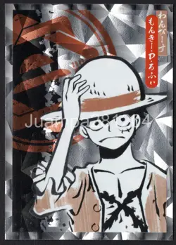 MONKEY D. LUFFY CROMO #9 CARD ONE PIECE 25 ANIVERSARIO TC 2024 PANINI PARALLEL - Image 1