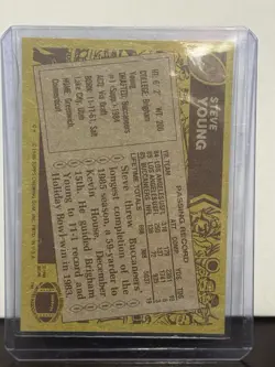 Topps 1986 Steve Young #374 RC D* on Copyright Line Buccaneers Base - Image 2