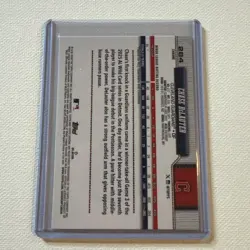 2026 Topps Chrome Baseball Chase DeLauter #284 Baseball Seam Parallel RC Rookie - Image 2
