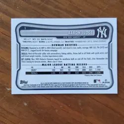 Topps 2026 Bowman Chrome Aaron Judge Gold Mojo Parallel 04/75 #1 Yankees 🤩💫 - Image 2