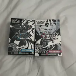 Pokemon TCG Black Bolt And White Flare Booster Bundle Pair ✅📦 - Image 1