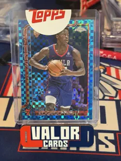 2025-26 Topps Chrome - VJ Edgecombe #253 BLUE X-Fractor (RC) Topps Exchange SP - Image 1