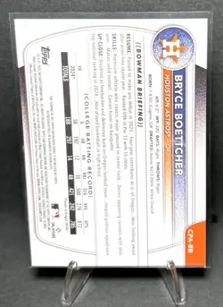 Bryce Boettcher #CPA-BB 1st Auto [Yellow Refractor] 7/75 2025 Bowman Chrome - Image 2