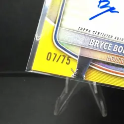 Bryce Boettcher #CPA-BB 1st Auto [Yellow Refractor] 7/75 2025 Bowman Chrome - Image 3