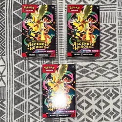 Mega Evolution Ascended Heroes Booster Bundle 3 Boxes (6 Packs Each) EN 2025-6 - Image 1