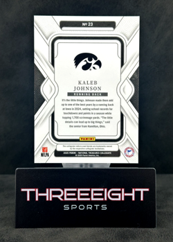 2025 National Treasures Collegiate, KALEB JOHNSON /75 (RC) - IOWA HAWKEYES - Image 2