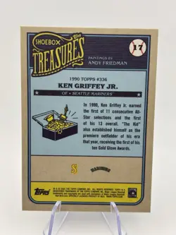 2025 Topps Shoebox Treasures - 1990 Topps Ken Griffey Jr #17 - Image 2