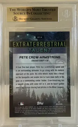 2024 Topps Cosmic Chrome - Extraterrestrial Talent Pete Crow-Armstrong #ET-9 - Image 2