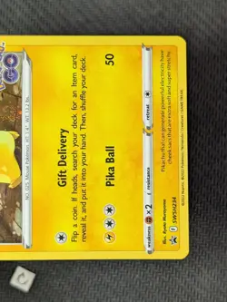 Pikachu SWSH234 - Sword & Shield Pokemon Go Stamped Promo Holo Pokemon TCG NM - Image 5
