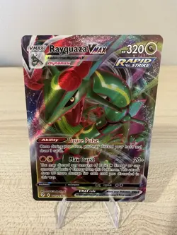 Rayquaza VMAX 111/203 Evolving Skies Ultra Rare Holo Pokemon Card TCG Full Art - Image 1