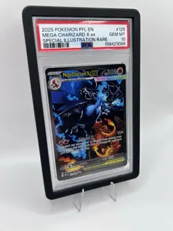 2025 Pokemon Phantasmal Flames Mega Charizard X ex SIR #125/094 PSA 10 GEM MINT - Image 3