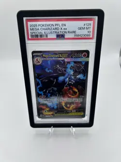 2025 Pokemon Phantasmal Flames Mega Charizard X ex SIR #125/094 PSA 10 GEM MINT - Image 4