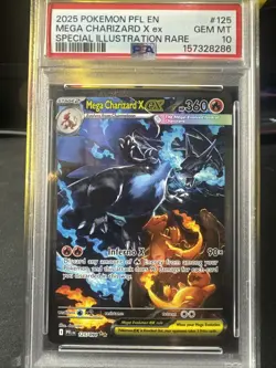 Pokemon 2025 Mega Charizard X ex 125/094 SIR Phantasmal Flames GEM MINT PSA 10 - Image 1
